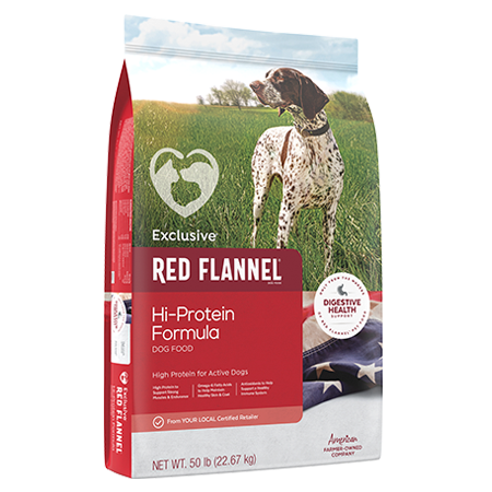 Red Flannel Hi-Protein Formula Dog Food - Odiorne Feed & Ranch Supply