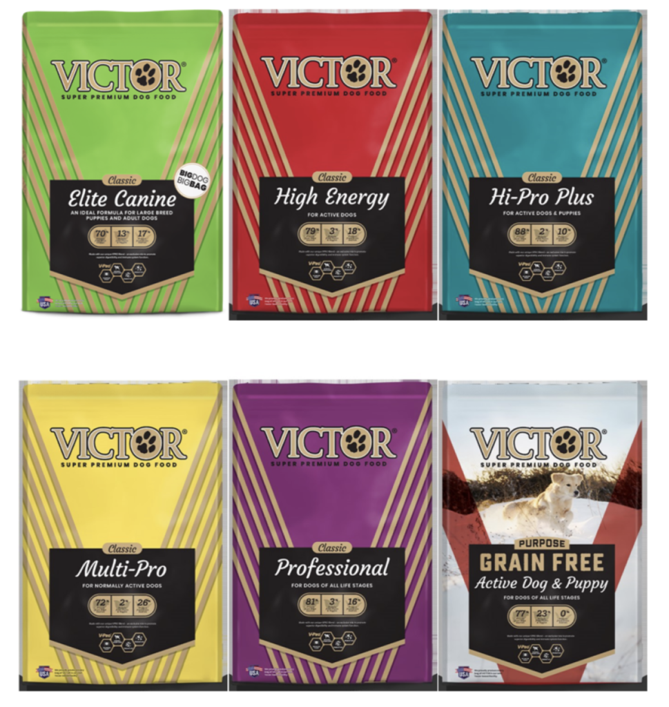 Recall Notice for Victor Super Premium Dog Food Odiorne Feed & Ranch